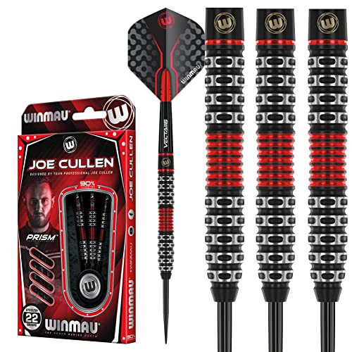 WINMAU Joe Cullen Special Edition 22 Gramm Profi Wolfram Dartpfeile Set mit Flights und Schäfte von WINMAU