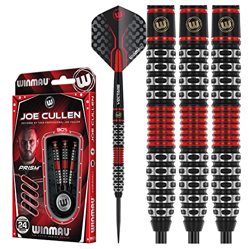 WINMAU Joe Cullen Special Edition 24 Gramm Profi Wolfram Dartpfeile Set mit Flights und Schäfte von WINMAU