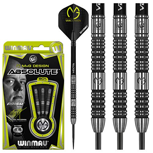 WINMAU Michael Van Gerwen MvG Absolute 22g Profi Wolfram Steeltip Dartpfeile Set mit Flights und Schäfte WINMAU Michael Van Gerwen MvG Absolute 22g Profi Wolfram Steeltip Dartpfeile Set mit Flights und Schäfte von WINMAU