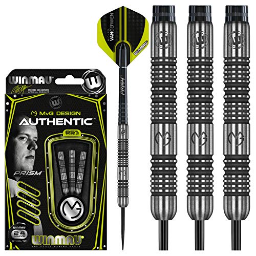 WINMAU Michael Van Gerwen MvG Authentic 24g Profi Wolfram Steeltip Dartpfeile Set mit Flights und Schäfte WINMAU Michael Van Gerwen MvG Authentic 24g Profi Wolfram Steeltip Dartpfeile Set mit Flights und Schäfte von WINMAU