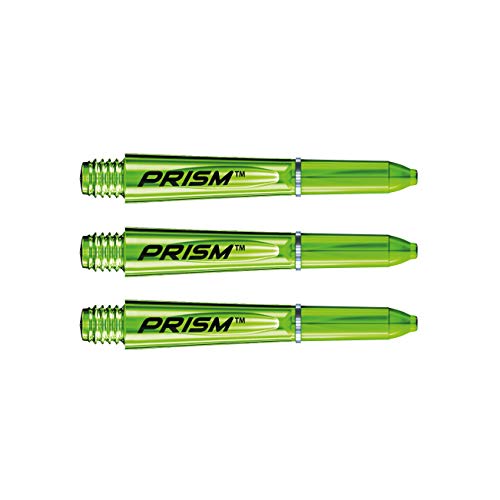 WINMAU Prism 1.0 Grün Ex Short Polycarbonate Dart Stems - 1 Sätze pro Packung (3 Schäfte insgesamt) von WINMAU