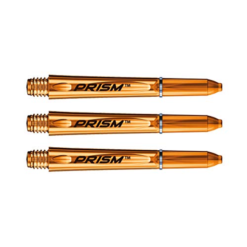 WINMAU Prism 1.0 Orange Short Polycarbonate Dart Stems - 1 Sätze pro Packung (3 Schäfte insgesamt) von WINMAU