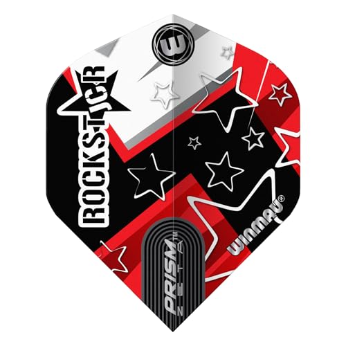 WINMAU Prism Zeta Joe Cullen The Rockstar Starry Design Specialist Player Dart Flights, 1 Set pro Packung (3 Flights insgesamt) von WINMAU