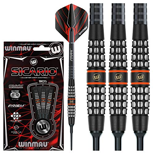 WINMAU Sicario 18g Fassgewicht, 20g Gesamtgewicht Profi Wolfram Softip Dartpfeile Set mit Flights und Schäfte WINMAU Sicario 18g Fassgewicht, 20g Gesamtgewicht Profi Wolfram Softip Dartpfeile Set mit Flights und Schäfte von WINMAU