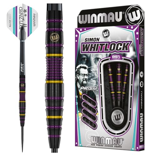 WINMAU Darts - Simon Whitlock 85% Pro-Series 24g Professional Dart-Set mit Dart-Flüge und Dart-Schäften WINMAU Darts - Simon Whitlock 85% Pro-Series 24g Professional Dart-Set mit Dart-Flüge und Dart-Schäften von WINMAU