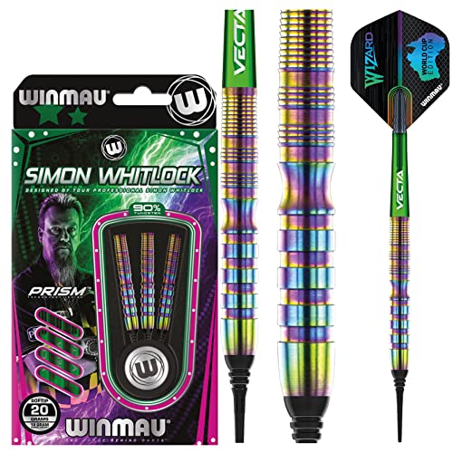 WINMAU Simon Whitlock Urban World Cup Edition 20 Gramm Profi Softip Wolfram Dartpfeile mit Flüge und Stiele (Wellen) WINMAU Simon Whitlock Urban World Cup Edition 20 Gramm Profi Softip Wolfram Dartpfeile mit Flüge und Stiele (Wellen) von WINMAU