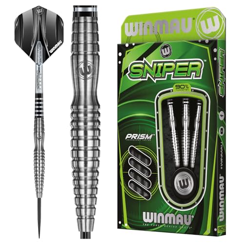 WINMAU Sniper 24 Gramm Professionelles Wolfram-Dart-Set mit Flights und Schäften (Shafts) von WINMAU