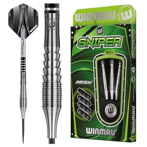 WINMAU Sniper 21 Gramm Professionelles Wolfram-Dart-Set mit Flights und Schäften (Shafts) von WINMAU