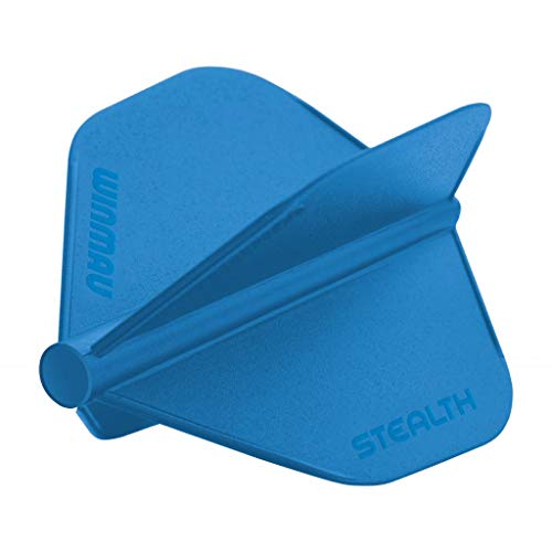 WINMAU Stealth Blue Standard Dart Flights - 1 Sätze pro Packung (3 Flights insgesamt) von WINMAU