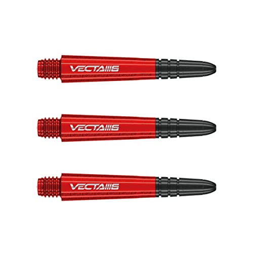 WINMAU Vecta Blade 6 Rot kurz Dartschäfte (Schäfte) – 1 Set pro Packung (insgesamt 3 Schäfte) von WINMAU