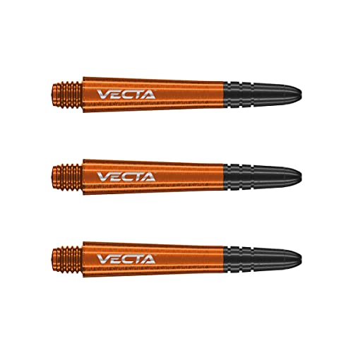 WINMAU Vecta Orange Dazwischenliegend Dartschäfte (Schäfte) – 1 Set pro Packung (insgesamt 3 Schäfte) von WINMAU