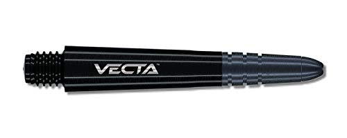 WINMAU Vecta Schwarz Medium Polycarbonate Dart Stems - 1 Sätze pro Packung (3 Schäfte insgesamt) von WINMAU