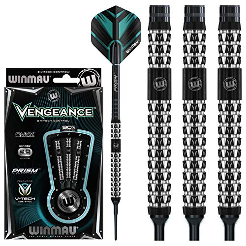 WINMAU Vengeance 18g Fassgewicht, 20g Gesamtgewicht Profi Wolfram Softip Dartpfeile mit Flights und Schäfte WINMAU Vengeance 18g Fassgewicht, 20g Gesamtgewicht Profi Wolfram Softip Dartpfeile mit Flights und Schäfte von WINMAU