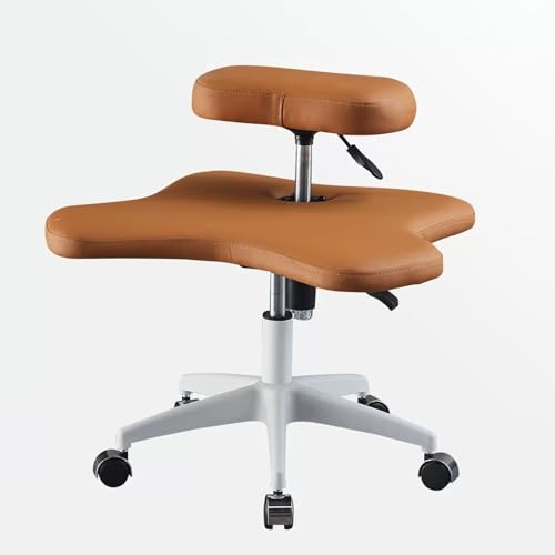 WINONDE Ergonomischer Kniestuhl, höhenverstellbarer Bürohocker mit Rollen, Stühle mit gekreuzten Beinen und Memory-Schaum-Kissen, Haltungsstuhl zur Linderung von Rückenschmerzen, Meditationsstuhl für von WINONDE