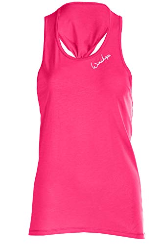 Winshape Damen Damen Ultra Leichtes Modal-tanktop Mct001 Dance Style, Fitness Freizeit Sport Yoga Tr gershirt Cami Shirt, Deep-pink, S EU von WINSHAPE