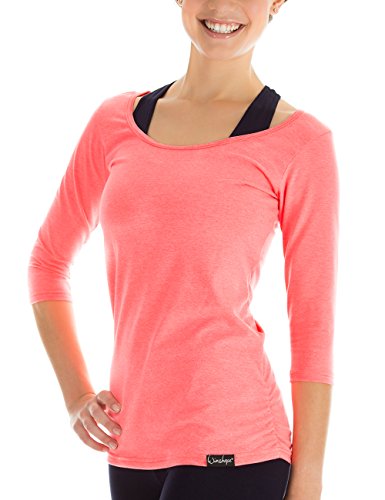 Winshape Damen Ws4 3/4-arm Shirt, Neon-Coral, M EU von WINSHAPE