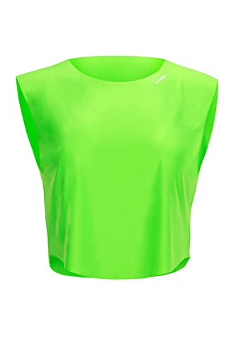 Winshape Damen Functional Light Cropped Top Aet115, All-fit Style T-Shirt, Neon-grün, XXL EU von WINSHAPE