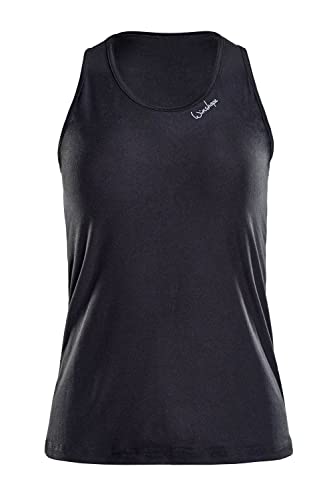 WINSHAPE Damen Functional Light And Soft Tanktop Aet124ls Yoga-Shirt, Schwarz, L EU von WINSHAPE