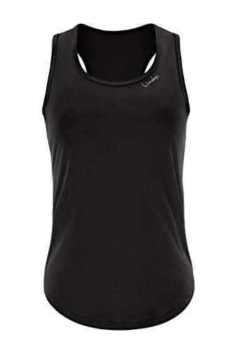 Winshape Damen Functional Light and Soft Tanktop Aet128ls, Ultra Style Trägershirt Cami Shirt, Schwarz, M EU von WINSHAPE