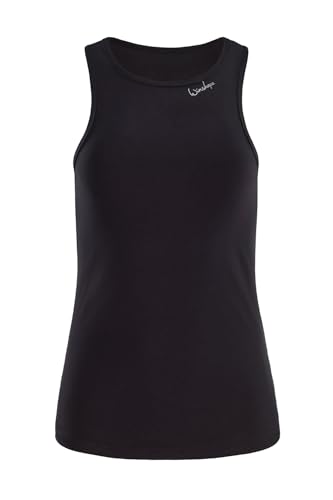 WINSHAPE Damen Functional Light and Soft Tanktop Aet134ls Yoga-Shirt, Schwarz, L EU von WINSHAPE