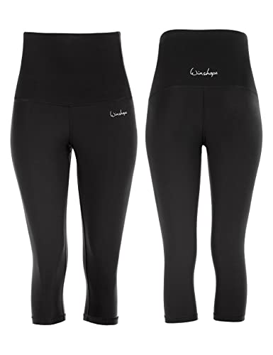 Winshape Damen Functional Power Shape 3/4-tights High Waist Hwl202 Leggings, Schwarz, L EU von WINSHAPE