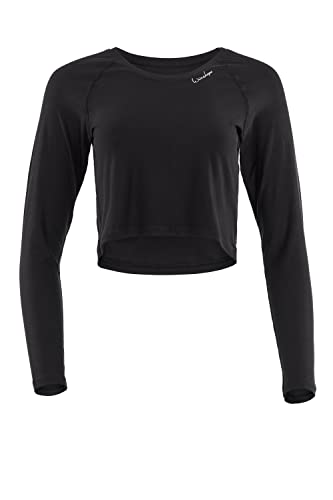 Light and Soft Cropped Long Sleeve Top AET116LS, Ultra Soft Style, Fitness Freizeit Yoga Pilates Light and Soft Cropped Long Sleeve Top AET116LS, Ultra Soft Style, Fitness Freizeit Yoga Pilates von WINSHAPE