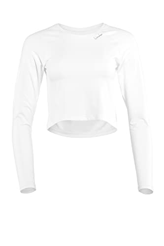 Winshape Light and Soft Cropped Long Sleeve Top AET116LS, Ultra Soft Style, Fitness Freizeit Yoga Pilates von WINSHAPE