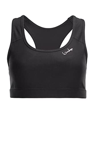 WINSHAPE Damen Functional Comfort Sb102c Mit Herausnehmbaren Pads Sport-BH, Schwarz, L EU von WINSHAPE