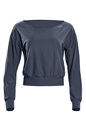 WINSHAPE Damen Functional Light And Soft Cropped Long Sleeve Top Ls003ls Yoga-Shirt, Anthracite, S EU WINSHAPE Damen Functional Light And Soft Cropped Long Sleeve Top Ls003ls Yoga-Shirt, Anthracite, S EU von WINSHAPE