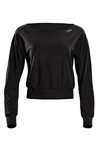 WINSHAPE Damen Functional Light And Soft Cropped Long Sleeve Top Ls003ls Yoga-Shirt, Schwarz, L EU WINSHAPE Damen Functional Light And Soft Cropped Long Sleeve Top Ls003ls Yoga-Shirt, Schwarz, L EU von WINSHAPE