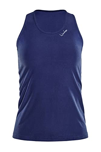 WINSHAPE Damen Functional Light And Soft Tanktop Aet124ls Yoga-Shirt, Dark-blue, XS EU von WINSHAPE