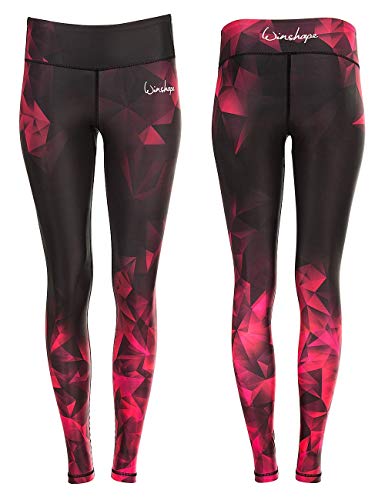 WINSHAPE Damen Functional Power Shape Tights Ael102 Aus Der "Brilliance For Everyone"-kollektion Mit Anti-rutsch-effekt Leggings, Rubin, L EU von WINSHAPE