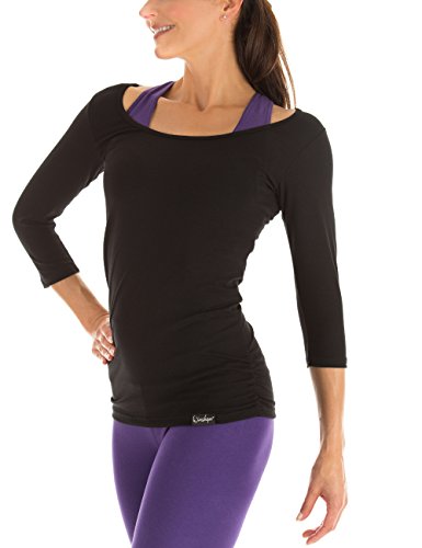 WINSHAPE Damen Ws4 3/4-arm Shirt, Schwarz, S EU WINSHAPE Damen Ws4 3/4-arm Shirt, Schwarz, S EU von WINSHAPE