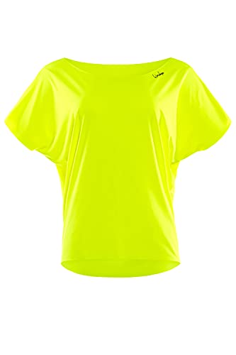 WINSHAPE Damen Super Leichtes Functional Dance-top Dt101 T-Shirt, Neon-gelb, M EU von WINSHAPE