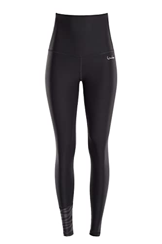 Winshape Functional Comfort Tights HWL116C “High Waist” mit dezenter Zebra-Applikation, Ultra Soft Style, Fitness Freizeit Yoga Pilates von WINSHAPE