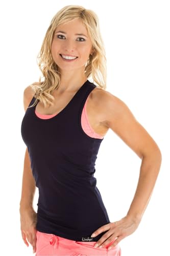Winshape Damen Cotton Tanktop Wvr24 Trägershirt Cami Shirt, Night-Blue, XL EU Winshape Damen Cotton Tanktop Wvr24 Trägershirt Cami Shirt, Night-Blue, XL EU von WINSHAPE