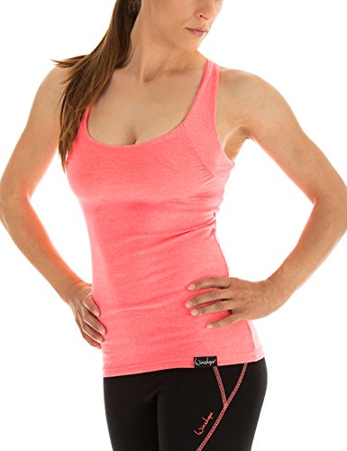 Winshape Damen Cross Back Top WVR25, Neon Coral, L von WINSHAPE