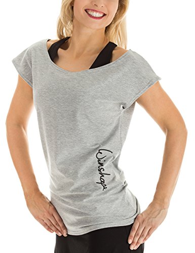 Winshape Damen Dance-Shirt WTR12 Freizeit Fitness Workout T, Grey-Melange, L Winshape Damen Dance-Shirt WTR12 Freizeit Fitness Workout T, Grey-Melange, L von WINSHAPE