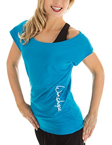 Winshape Damen Dance-Shirt WTR12 Freizeit Fitness Workout T, Türkis, L von WINSHAPE