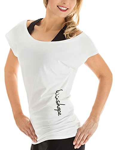 WINSHAPE Damen Dance-shirt Wtr12 Freizeit Fitness Workout T-shirt, Weiß, M EU von WINSHAPE