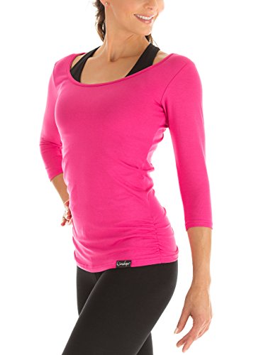 WINSHAPE Damen Ws4 3/4-arm Shirt, Rosa, XS EU von WINSHAPE