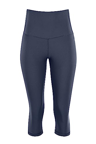 Winshape Damen Functional Comfort 3/4 -Tights Hwl217c “high Waist” Mit V-Shape Applikation Und Core-Bund Leggings, Anthrazit, M EU von WINSHAPE