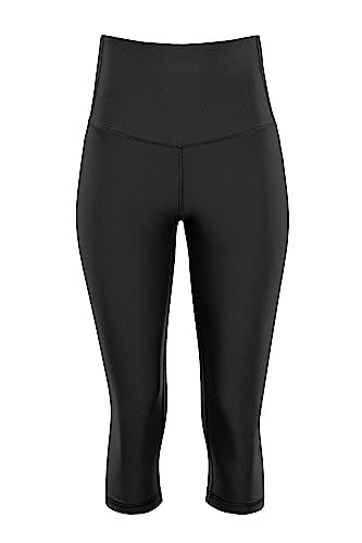 Winshape Damen Functional Comfort 3/4 -Tights Hwl217c “high Waist” Mit V-Shape Applikation Und Core-Bund Leggings, Schwarz, XL EU von WINSHAPE