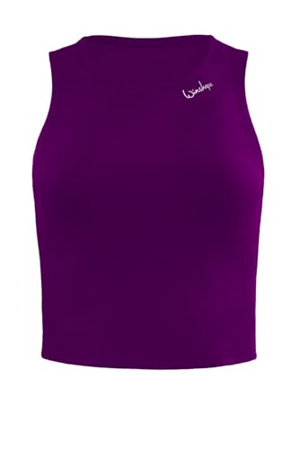 Winshape Damen Functional Comfort Cropped Tanktop Aet136c Trägershirt Cami Shirt, Dark-Plum, L EU Winshape Damen Functional Comfort Cropped Tanktop Aet136c Trägershirt Cami Shirt, Dark-Plum, L EU von WINSHAPE