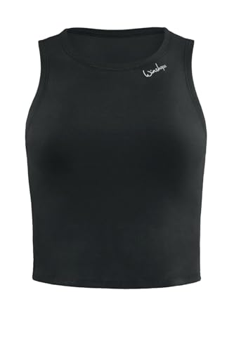 Winshape Damen Functional Comfort Cropped Tanktop Aet136c Trägershirt Cami Shirt, Schwarz, XL EU Winshape Damen Functional Comfort Cropped Tanktop Aet136c Trägershirt Cami Shirt, Schwarz, XL EU von WINSHAPE