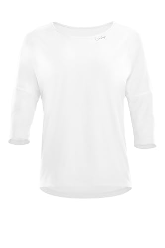 Winshape Damen Functional Light and Soft ¾-arm Top Dt111ls Yoga-Shirt, Ivory, S EU von WINSHAPE