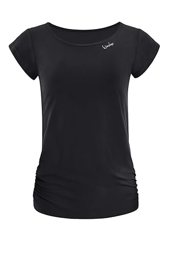 Winshape Damen Functional Light and Soft Kurzarmshirt Aet130ls, Ultra Style T-Shirt, Schwarz, M EU Winshape Damen Functional Light and Soft Kurzarmshirt Aet130ls, Ultra Style T-Shirt, Schwarz, M EU von WINSHAPE