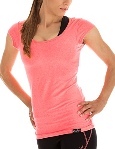 WINSHAPE Damen Wtr4 Kurzarmshirt, Neon-coral, S EU WINSHAPE Damen Wtr4 Kurzarmshirt, Neon-coral, S EU von WINSHAPE