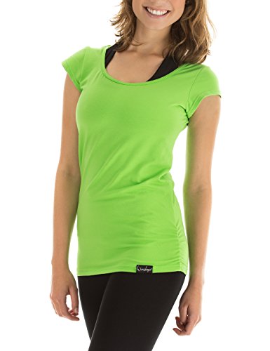 Winshape Damen Kurzarmshirt Fitness Freizeit Yoga Pilates, apfelgrün, S Winshape Damen Kurzarmshirt Fitness Freizeit Yoga Pilates, apfelgrün, S von WINSHAPE