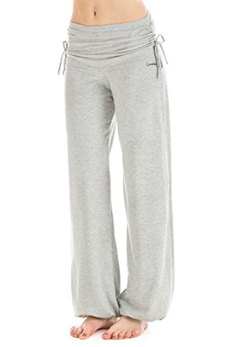 WINSHAPE Damen Wh1 Fitness Freizeit Sport Yoga Pilates Trainingshose, Grey Melange, XL EU von WINSHAPE